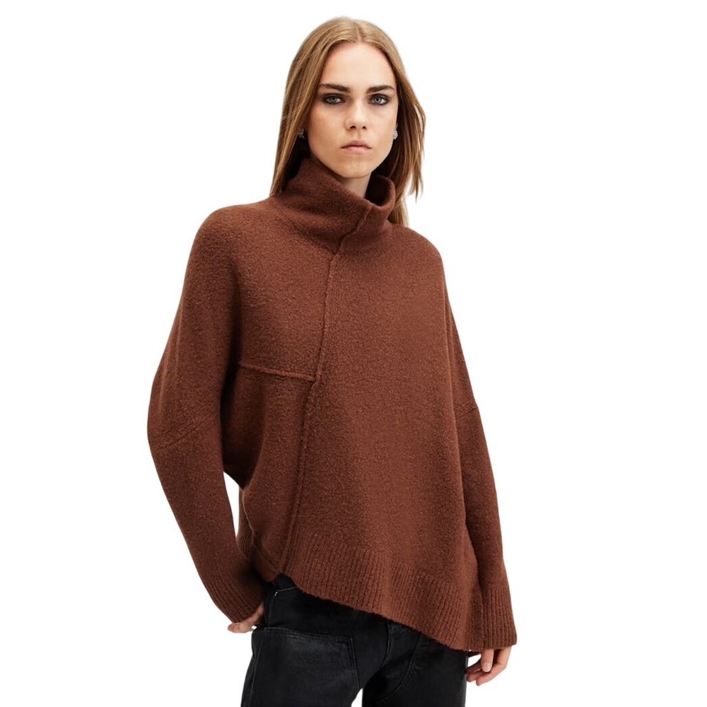 All‎ Saints | Lock Roll Neck Asymmetrical Sweater Size XS